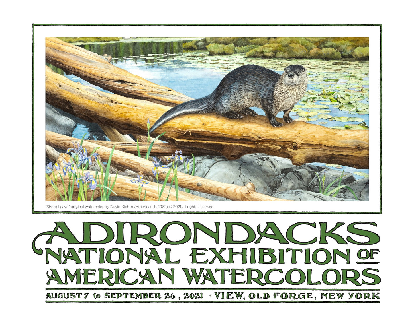 2021 Adirondacks National Exhibition of American Watercolors Poster