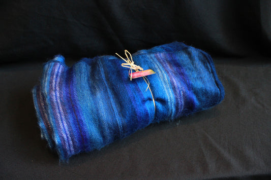 Alpaca Blanket - Blue
