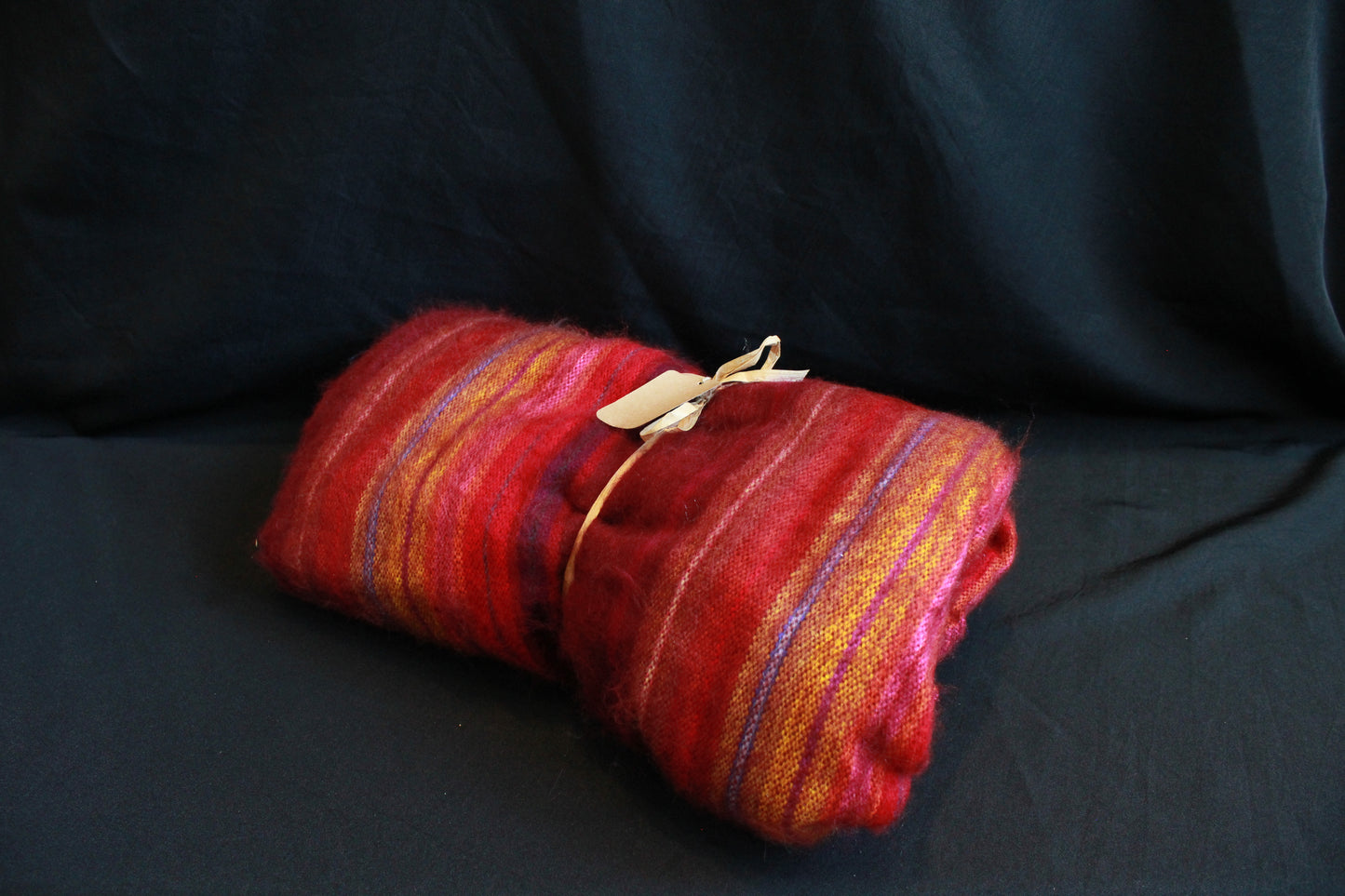 Alpaca Blanket - Red & Yellow