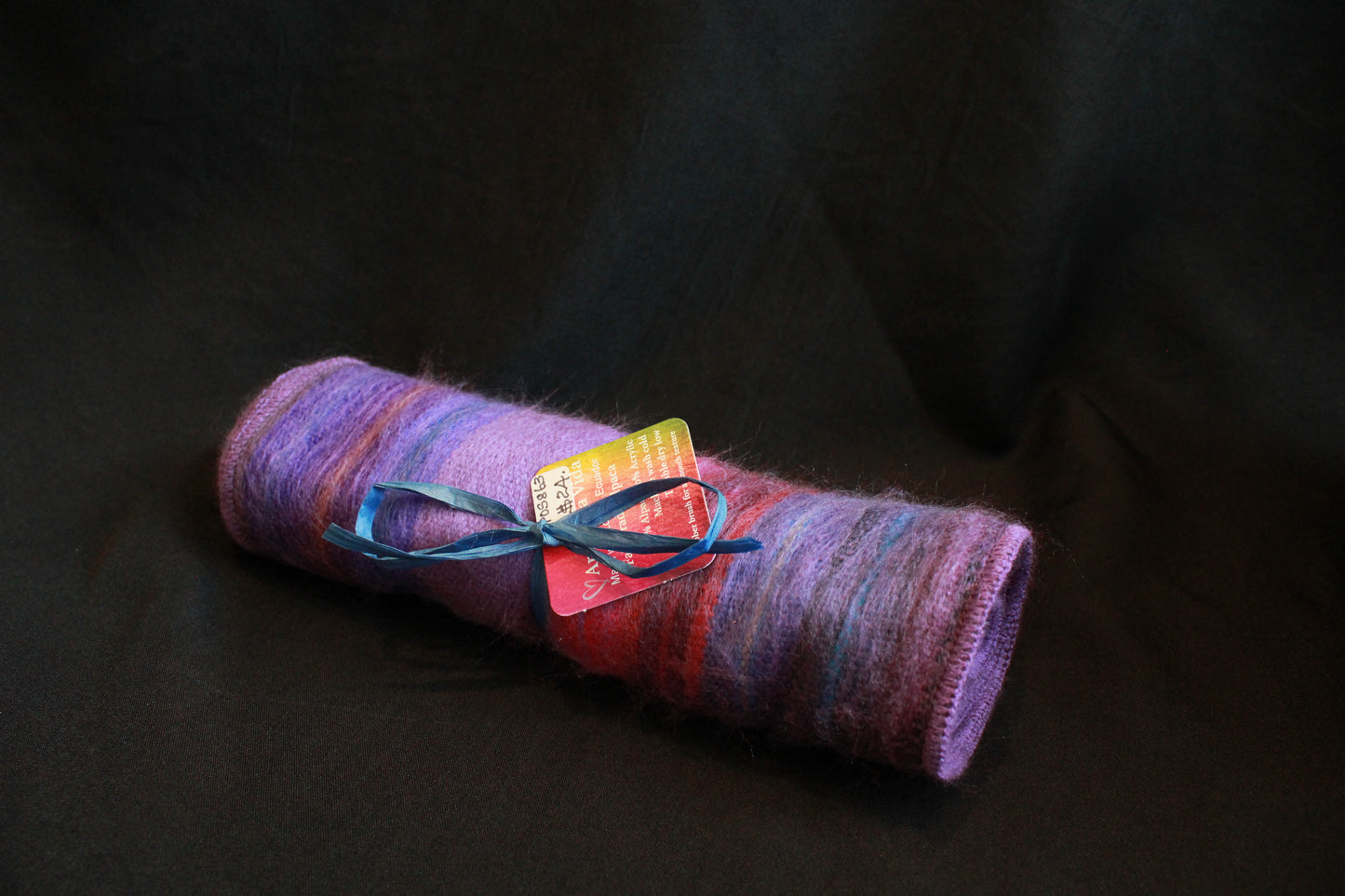 Scarf - Alpaca -LT Purple - Multi
