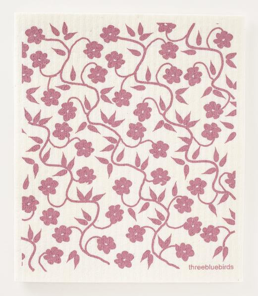 Purple Vines Dishcloth