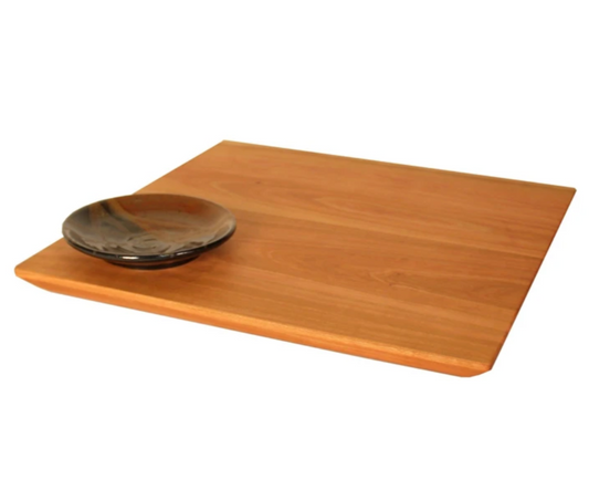 Square Bread Board and Dipping Bowl