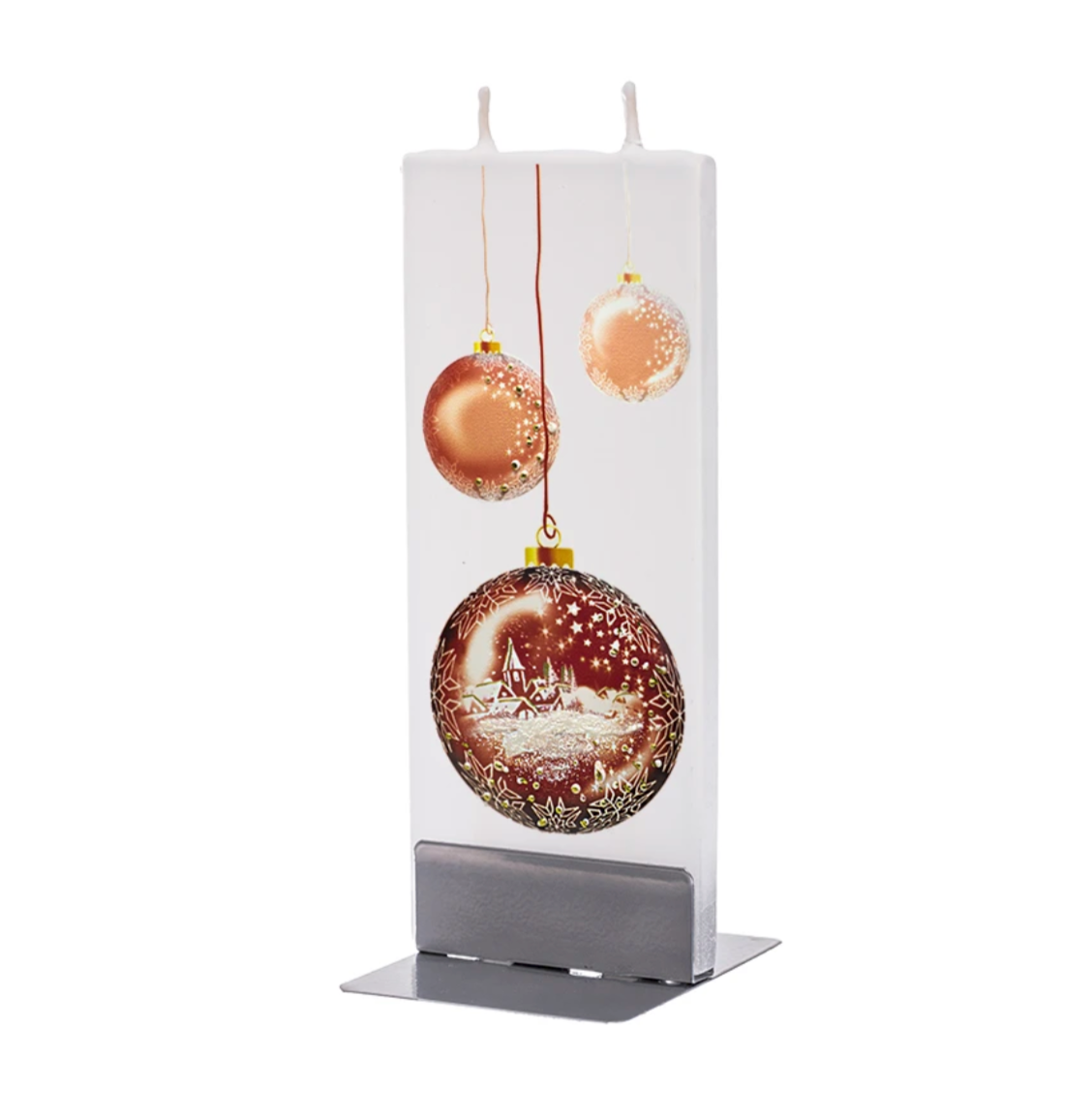 Candle - Christmas Ball with Town