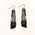 DC Earrings - Long - Black & White