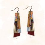 DC Earrings - Long - Brown