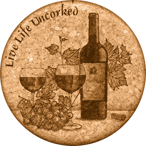 Coaster - Live Life Uncorked