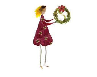 Wreath -   Note Cards - Petal People Press