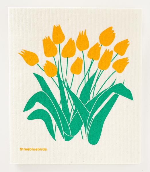 Yellow Tulips Dishcloth