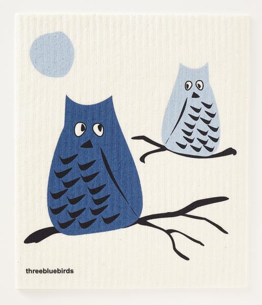 Blue Owl Dishcloth