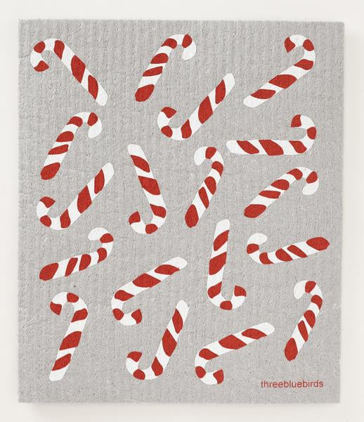 Candy Canes Dishcloth