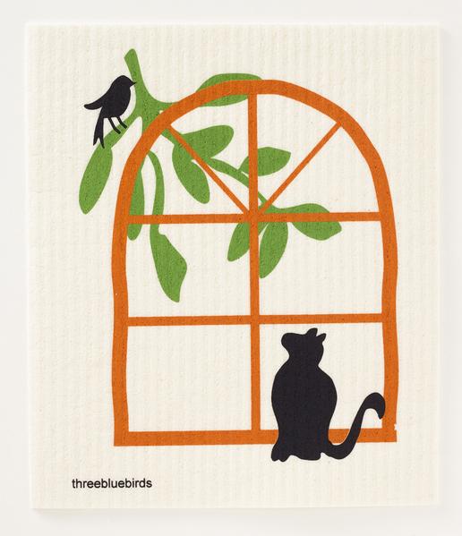 Cat in the Window Dishcloth
