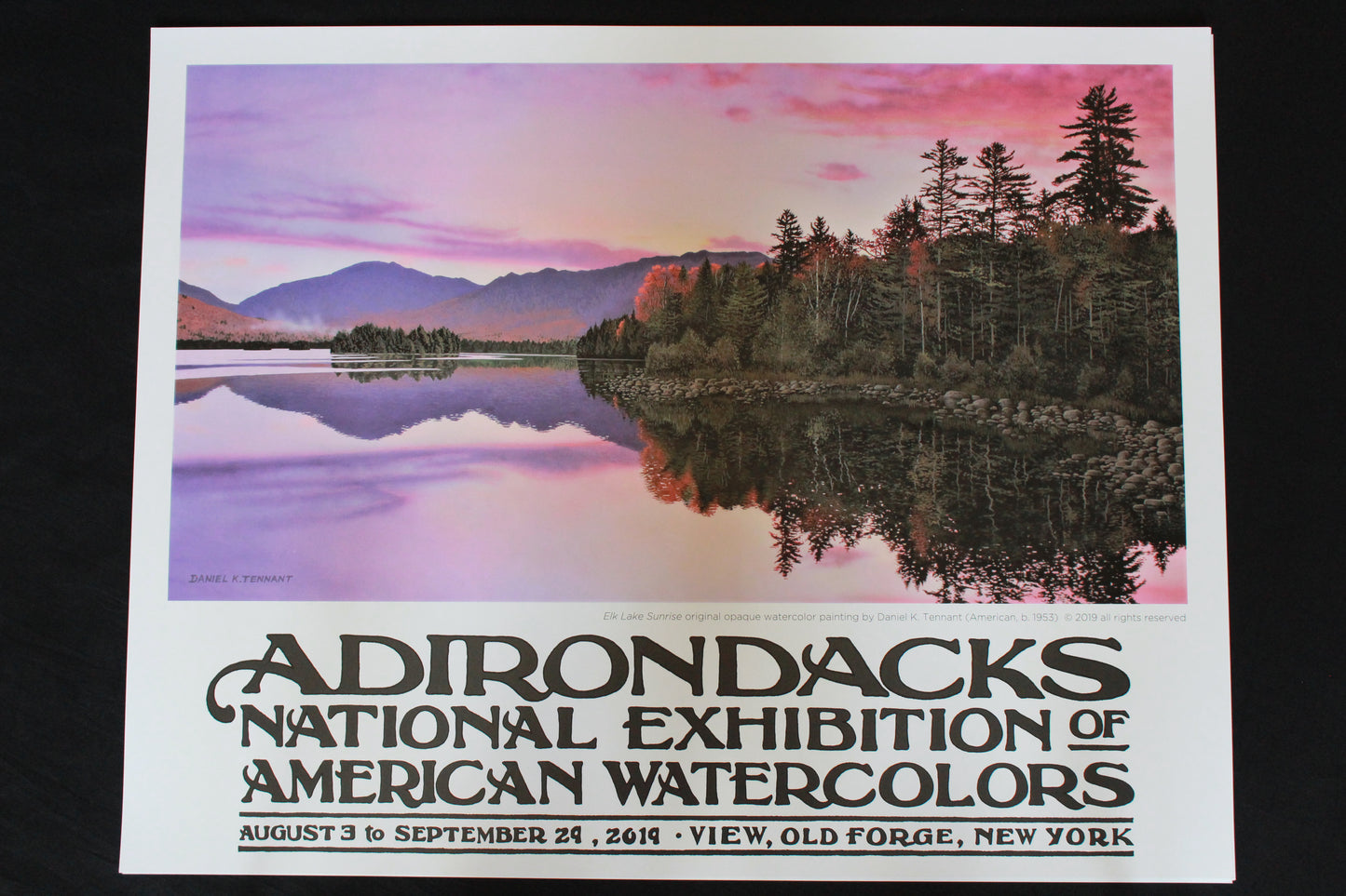 2019 Adirondacks National Exhibition of American Watercolors Poster