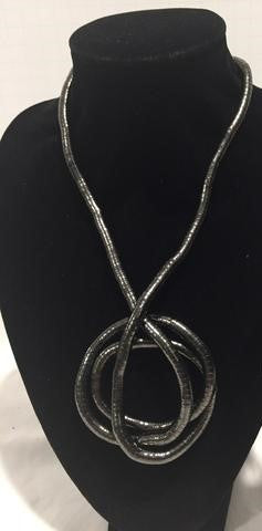 Necklace - Bendable - Gun Metal (Thick)