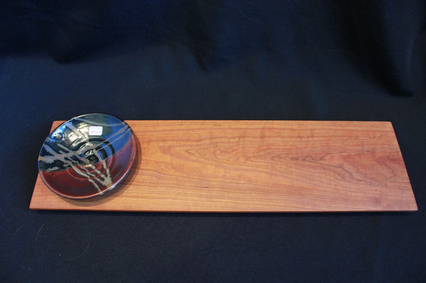 Cherry Bread Board and Dipping Bowl