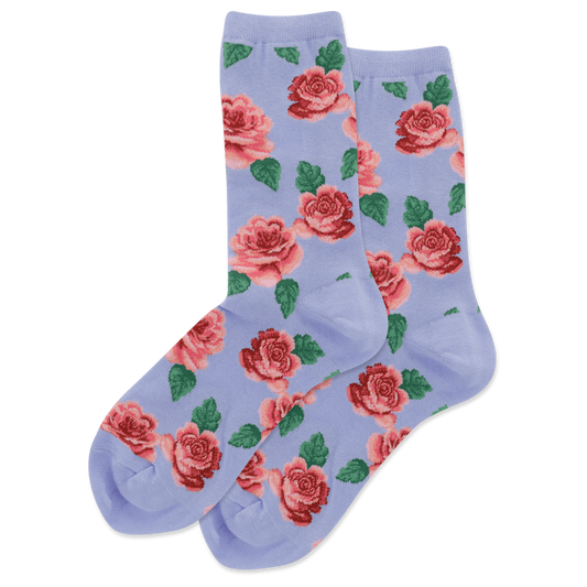 Socks: Women's - Blue Roses